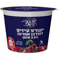 יוגורט עיזים עם דובדבן אמרנה 2.8% מחלבות גד 125 גרם
