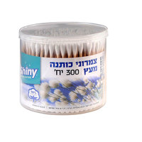 צימרוני אוזניים מעץ שייני 300 יחידות