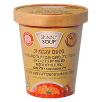 תבשיל מרק עם אטריות קונג'אק בטעם עגבניות סקיני סופ סקיני פסטה 284 גרם