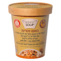 תבשיל מרק עם אטריות קונג'אק בטעם פטריות סקיני סופ סקיני פסטה 284 גרם