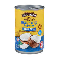 קרם קוקוס אורגני 22% ללא גלוטן נוטרה זן 400 מ