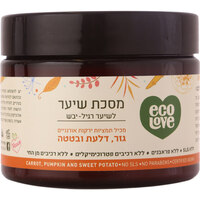 מסיכת שיער לשיער רגיל עד יבש מכיל תמציות ירקות כתומים אורגניים אקו לאב 350 גרם