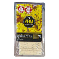 תחליף גבינה צהובה טבעוני בתוספת זיתים ירוקים וגה 200 גרם