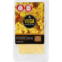 תחליף גבינה צהובה טבעוני קלאסי וגה מוצרים טבעוניים 200 גרם