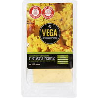 תחליף גבינה צהובה טבעוני בתוספת עשבי תיבול וגה מוצרים טבעוניים 200 גרם
