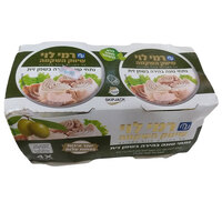 נתחי טונה בהירה בשמן זית רמי לוי 4 * 112 גרם