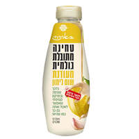טחינה מתובלת גולמית מעודנת עם שום לימון בבקבוק לחיץ בארכה 310 גרם
