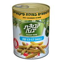 מלפפונים במלח פיקנטיים 13-17 קטן קבוצת יבנה 560 גרם