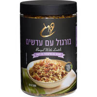 בורגול עם עדשים פרג 500 גרם