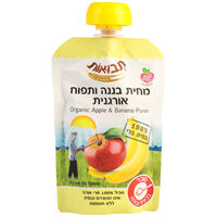 מחית בננה ותפוח אורגנית תבואות 100 גרם
