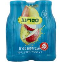 משקה קל אגס תפוח סברס ספרינג 4 * 250 מ