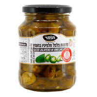 פרוסות פלפל חלפיניו בחומץ תומר 340 גרם