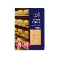 פרוסות גבינת גאודה הולנדית חצי קשה 30% מחלבות גד 200 גרם