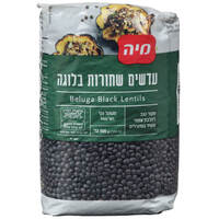 עדשים שחורות מיה 500 גרם