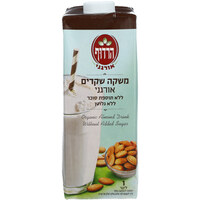 משקה שקדים אורגני ללא גלוטן וללא סוכר הרדוף 1 ליטר
