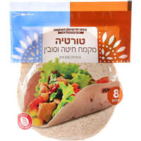 טורטיה מקמח חיטה וסובין רמי לוי 8 * 40 גרם