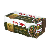 נתחי טונה בהירה בשמן זית סטארקיסט 4 * 98 גרם