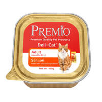 מזון לחתולים סלמון פרמיו 100 גרם