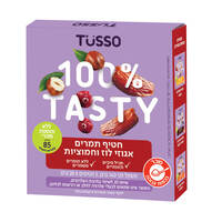 חטיף תמרים אגוזי לוז וחמוציות 100% טייסטי ללא גלוטן ללא סוכר טוסו 5 * 28 גרם