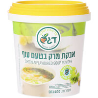 אבקת מרק בטעם עוף דגש ללא גלוטן בריאות וטבע דוכן גן שמואל 400 גרם