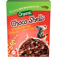 צדפי דגנים אורגניים משיבולת שועל בטעם שוקולד קציר נטורפוד 375 גרם