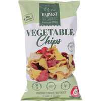 חטיף צ'יפס אורגני על בסיס ירקות שורש עם מלח ים הרבסט נטורפוד 100 גרם