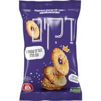 כעכים שטוחים חטיף אפוי עם מלח דקים רמי לוי 200 גרם