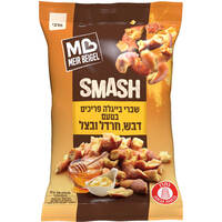 שברי בייגלה פריכים סמאש בטעם דבש חרדל ובצל מאיר בייגל 300 גרם