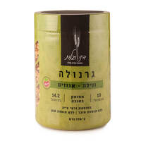גרנולה ונילה אגוזים ממותק באגבה בתוספת זרעי צ'יה ללא סוכר דני וגלית 330 גרם