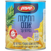 חתיכות אננס בסירופ קל טעמן 850 גרם