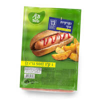 נקניקיות עוף במליחות מעודנת עוף טוב 2 * 500 גרם
