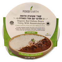 קארי שעועית אדומה אורגני עם אורז מאודה פוד ארת' 300 גרם