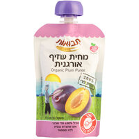 מחית שזיף אורגנית תבואות 100 גרם