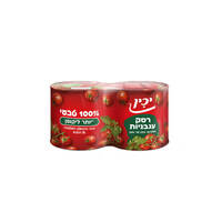 רסק עגבניות ליקופן 22% עד 24% 100% עגבניות יכין 2 * 200 גרם