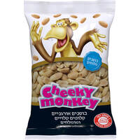 בוטנים אורגניים קלופים קלויים ומומלחים צ'יקי מאנקי 180 גרם