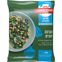 לקט ירקות מוקפאים עם חומוס להקפצה טברנה יוונית סנפרוסט 800 גרם