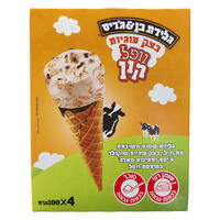 טילון בצק עוגיות וופל קון בן&ג'ריס 4 * 100 גרם