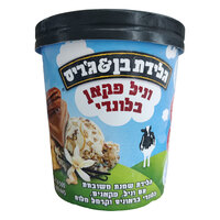 גלידת שמנת עם וניל פקאן בלונדי בראוניס וקרמל מלוח בן&ג'ריס 500 מ