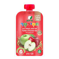 ארוחת תפוח עץ עם שיבולת שועל ללא תוספת סוכר מגיל 6 חודשים חטיפטף פרינוק 120 גרם