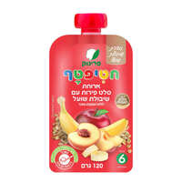ארוחת סלט פירות עם שיבולת שועל ללא תוספת סוכר מגיל 6 חודשים חטיפטף פרינוק 120 גרם
