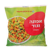 אפונה וגזר מוקפאים רמי לוי 800 גרם