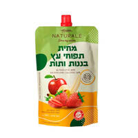 מחית תפוחי עץ בננות ותות ללא תוספת סוכר נטורלה 90 גרם
