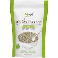 פתיתי שיבולת שועל קוואקר עבה אורגני ללא גלוטן עתיד ירוק 400 גרם