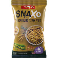 חטיף אפונה אפוי בטעם פאלפל 10 גרם חלבון סנקסו 50 גרם