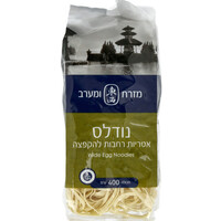 אטריות ביצים רחבות להקפצה מזרח ומערב 400 גרם