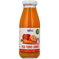 מיץ תפוח תפוז גזר 100% אורגני ללא תוספת סוכר גרופר 250 מ