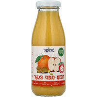 מיץ תפוח תפוז ג'ינג'ר 100% אורגני ללא תוספת סוכר גרופר 250 מ