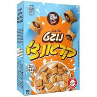 דגנים פריכים במילוי קרם בטעם נוגט קראנצ'י ריפרש נטורל קייקס 375 גרם