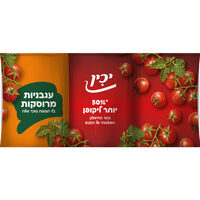 עגבניות מרוסקות 100% בלי תוספת סוכר ומלח יכין 3 * 400 גרם