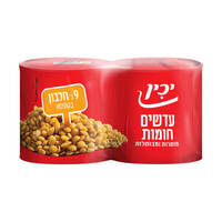 שימורי עדשים חומות יכין 2 * 115 גרם